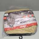 Motor Trend Seat Covers for Cars Trucks SUV, Faux Leather Beige Padded Seat Covers with Storage Pockets, Premium Interior Car Seat Cover, 2 x Front Seat Covers