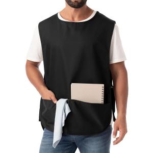 ROTANET Cobbler Apron for Women Men with 2 Pockets Waterproof Art Smock Aprons for Painting Hairstylist Cleaning Adults