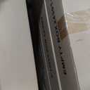 Nathan James Gracie Modern Counter Height Bar Stool with Back, Counter Stool Upholstered Chair with Natural Flax White Fabric and Brushed Wooden Legs, Natural Flax/Brown, Set of 4 (Medium Brown/Beige)