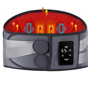 ALLJOY 67" Cordless Heating Pad for Back Pain Relief FSA Eligible HSA, Portable Lower Back Massager with 3 Heat 5 Vibration, Wireless Heating Pad for Cramps, Rechargeable Back Support Heat Massage Belt