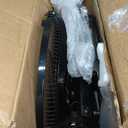 Amazon Basics 16" Pedestal Fan with Remote for Bedroom, Living Room, Office, Adjustable Height, Dual-Layered Blades, 3 Speeds, 3 Modes, Timer, Tilt Head, 60W, Black