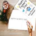 2 x OJsensai Cute Pet Fathers Day Card, Happy Fathers Day Gift from Cat Dog, Lovely Gift Ideas for Pet Lovers Owners