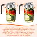 Mason Jar Flip Lids, Stainless Steel Wide Mouth Airtight Canning Lids with Handle and Non-Slip Design, Easy-to-Use Sealed Lids for Mason Jars