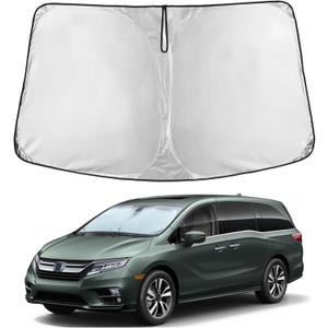 Econour Windshield Sun Shade for 2018-2026 Honda Odyssey Accessories LX, EX, EX-L, Touring, Elite Minivan Window Sunshade Sun Visor Protector Foldable Blocks UV Rays Keep Your Car Cooler