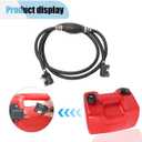 5/16" (8mm) ID Boat Motor Fuel Line Hose, Universal 6FT Marine Fuel Line Assembly Kit with Primer Bulb Connector Fit for RVs Boats Tractors Caravans Outboard Fuel Line