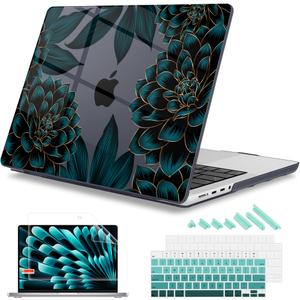 Mektron for 2026 MacBook Pro 14-inch M5 Case A3427 A3426 Fits 2025-2021 A3434 M4 A3112 A3401 A3185 M3 A2918 A2992 M2 A2779 M1 A2442 Pro/Max, Printed Plastic Hard Shell Laptop Cover, Pink Bows C245