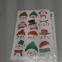2 x Snowman Face Stickers Christmas Glass Window Sticker 105 Pieces Snowman Face Decal Stickers for Craft Xmas Party Decorations Xmas DIY Craft Christmas Wall Decals Winter Home Decorations