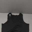 YEOREO Women's Halter Crop Top V Neck Workout Going Out Tank Top Hazel Padded Sleeveless Backless Trendy Summer Camisole (Medium, Black)