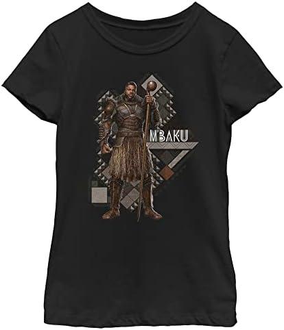 Marvel Girl's Mbaku Pattern T-Shirt, XS