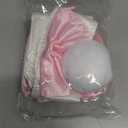 Bunny Costume Set - Ear Headband, Collar Cuffs, Rabbit Tail & Accessories for Halloween & Easter (6 Pcs Pink)