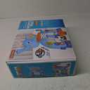 KIZZYEA Toys for 1 2 3 Years Old Boys Girls, Toddler Basketball Hoop & Soccer Goal, Montessori Toy, Interactive Musical Sports Toys with Light, Christmas Birthday Gifts for Baby Kids Age 12-18 Months (Blue)