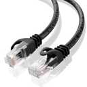 CAT 6 50FT Ethernet Cable, Indoor High-Speed 10Gbps Snagless Long CAT6 Ethernet Cable 50 FT for Internet, Router, Modem, Gaming, PlayStation, Xbox, POE Camera (Black, 50FT)