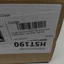 Coutgo Women's Knee High Boots Wide Calf Square Toe Chunky Heeled Pull-on Boot (Beige)