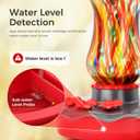 TT Nature Glass Smart Hummingbird Feeder with Camera Solar Powered 2K- AI Identify & Water Detection, Instant Notification, Leakproof & Ant Moat, Compatible with Alexa & Google Assistant