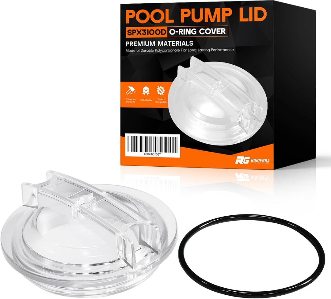 SPX3100D Pool Pump Replacement Threaded Lid with O-Ring, Compatible with Hayward Super II Pump SP3000 Series SP3010 SP3007, SPX3100D SPX3120AAZ Strainer Cover