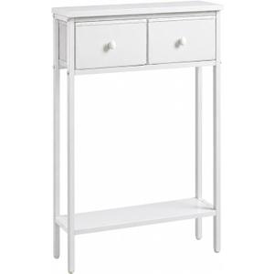 BAMGROW Small Entryway Table with Drawers High Tall Little Narrow Front Door Console Tables Skinny Slim Wall Table for Entry Hall Hallway Foyer, Thin Bedside Nightstand for Small Space Bedroom, 23.6 inches x 7.9 inches x 32.3 inches