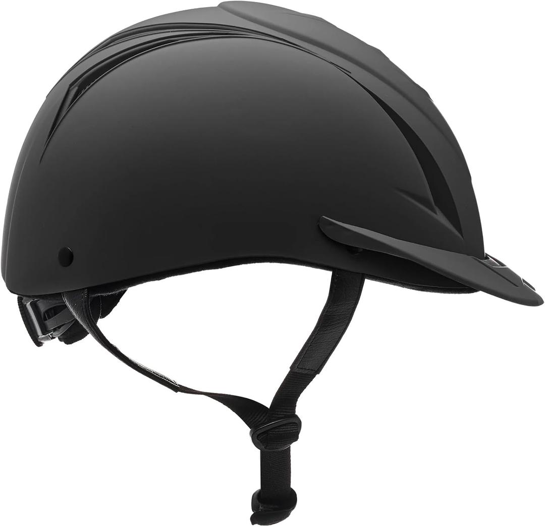 OVATION Adult Deluxe Schooler Riding Helmet - Lightweight Breathable Adjustable Equestrian Safety Helmet w/Removable Liner, Size: Medium-Large