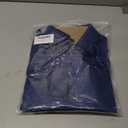 Zeagoo Long Sleeve Shirts for Women Satin Silk Blouses Dressy Causal Business Office Work Clothes Navy Blue S