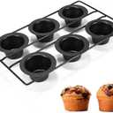 6 Cup Nonstick Popover Pans, Muffin Tin, Large Deep Cupcake Baking Pan, Muffin Pans for Baking Sets Non Stick