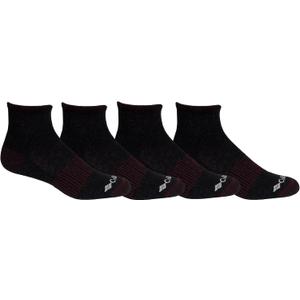 Columbia Men's 2 Pack Balance Point Walking Quarter Socks (Black)