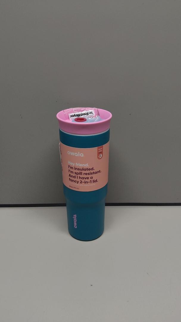 Owala Tumbler Steel 24oz Bottle Blue Pink