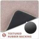Bath Mat,Ultra Thin Bathroom Rugs,Rubber Bath Mats for Bathroom,No Slip Bath Rugs,Quick Dry,Machine Washable,Low Pile,Absorbent,Shower Outside,Sink,Home Decor Accessories.Beige,1'8"x2'8"(20x32inch)