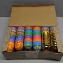 JOYIN 64 Pcs 3.15" Colorful Printed Eggs Include 8 Golden, Plastic Fillable Empty Eggs for Easter Hunt, Basket Stuffer Filler, Classroom Prize, Party Favors