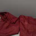 100cm*140cm Burgundy Silk Cotton Fabric Soft Silk Linings Material Sewing DIY Tissue Dress Gown Fabric Lining Tissue (#11 Burgundy)