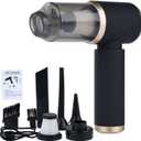 Handheld Car Vacuum Cleaner, 6000Pa Vacuum Cleaner and Air Duster, Cordless Vacuum Cleaner with Charging and Multiple Attachments Car Vacuum, 4in1 Design for Car, Home, Office, Pet