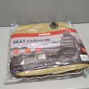 Motor Trend Seat Covers for Cars Trucks SUV, Faux Leather Beige Padded Seat Covers with Storage Pockets, Premium Interior Car Seat Cover, 2 x Front Seat Covers