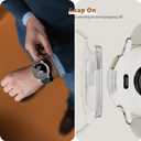 Screen Protector Case for Garmin vvoactive 5 Smartwatch, [4-Pack] Hard PC Bumper & Tempered Glass Film Replacement Accessories for Garmin vivoactive 5 (Black/Green/Navy Blue/Clear)