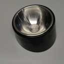 Super Design Mess Free 15 Slanted Bowl for Dogs and Cats, Tilted Angle Bulldog Bowl Dog Feeder, Non-Skid & Non-Spill, Easier to Reach Food S/0.5 Cup Dark Black