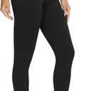 THE GYM PEOPLE Womens' V Cross Waist Yoga Leggings with High Waisted Tummy Control 2XL