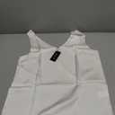 JTD Womens Silk Satin Tank Tops V Neck Dressy Casual Sleeveless Blouses Cami Camisole Summer Basic Tank Shirt, Small