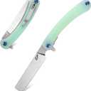 Eafengrow EF939 Folding Pocket Knife D2 Steel Blade G10 Handle EDC Tool Knife for Camping Survival and Outdoor (Jade)