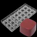 Square Shape Polycarbonate Chocolate Mold DIY Handmade Chocolate PC Mold Pastry Chocolate Tool