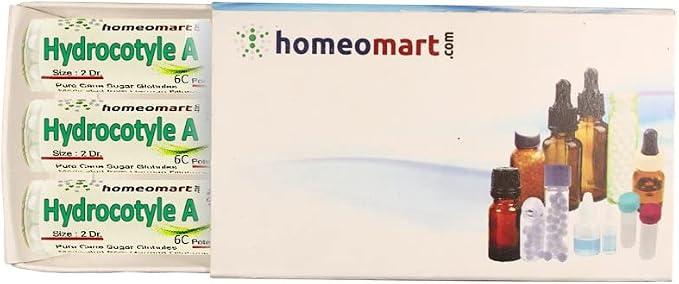 Homeomart.com Hydrocotyle Asiatica Homeopathy Pellets (Pills) in 6C Potency, Pack of 3