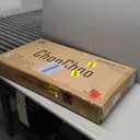 ChooChoo LED Nightstand with Charging Station,Smart Night Stand with Sliding Top Storage, 2-Drawers High Gloss Bedside Table, Modern End Table for Bedroom,Black (1 Pack)