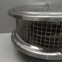 Chimcare Chimney Caps Round Chimney Cap 6" - Stainless Steel for Single Wall Chimneys - Easy Installation with Spark Arrestor Mesh - Fireplace/Wood Stove Use - Durable Chimney Pipe Cap