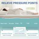 Eiayeebil 3 Inch Memory Foam Mattress Topper Queen, Memory Foam Pad with Removable & Washable Cover, Bed Topper for Back Pain, Non-Slip Ventilated Design, Queen Size