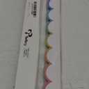 TaoBary 24 Pcs Pastel Omber Magnetic Borders for Classroom Whiteboard 11.8 x 1.5" Pastel Omber Magnetic Bulletin Board Borders Scalloped Strips Trim Decor for Classroom School Office Chalkboard Wall