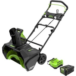 Greenworks 80V (75+ Compatible Tools) 20 Brushless Cordless Snow Blower, 2.0Ah Battery and Charger Included