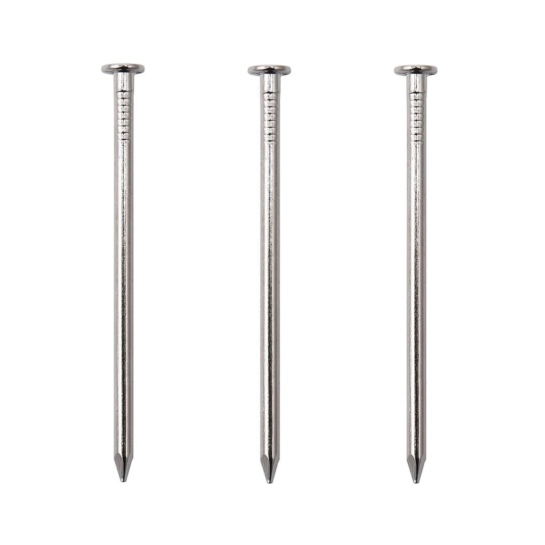 70pcs Hardware Nails, 2-1/ 2 Inches Nickel Plated Hanging Nails, Wall Nails for Hanging, Wood Nails, Long Nails (2-1/ 2 In)