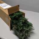 3ft Pre-lit Artificial Christmas Tree,100 PVC Branches Tips+20 Flowering Pine Needles+Burlap Wrapped Plastic Base,Battery Operated Green Xmas Tree for Tabletop or Desk