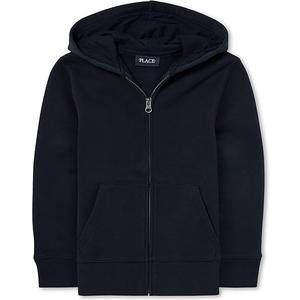 The Children's Place Boys New Navy Zip Up Hoodie, Size L 10/12 889705459463