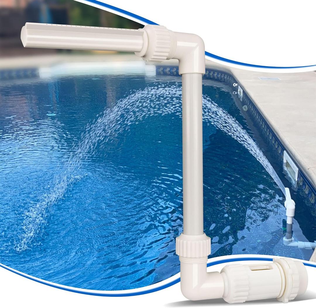Inground Pools and Above Ground Pools Fountains, Adjustable Swimming Pool Sprinklers Fountains for Cooling Temperatures, Summer Swimming Pool Waterfall for Garden Decor