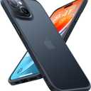 TORRAS Designed for iPhone 15 Case [12FT Military Grade Drop Protection] Protective Shockproof Hard Matte Slim Phone Case for iPhone 15 Phone Case with Translucent Back Silicone Edge, Black