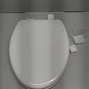 Bemis 1500EC 390 Lift-Off Wood Elongated Toilet Seat, Cotton White (Pack of 1)