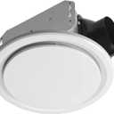 Homewerks 7140-50-G3 Bathroom Fan Ceiling Mount Exhaust Ventilation, Ultra Quiet 1.0 Sones, 50 CFM, White