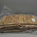 12x12in Storage Baskets Set of 4 Water Hyacinth Baskets, Foldable Handwoven Storage Cubes, Wicker Cube Baskets Laundry Organizer Totes for Home